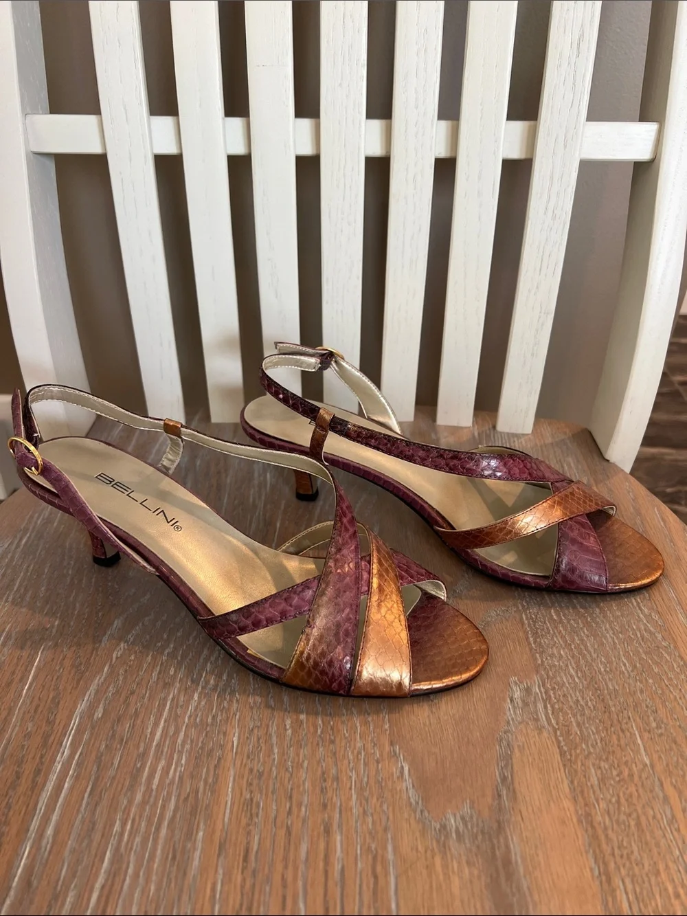 BELLINI Women's GENUINE SNAKE Sandals